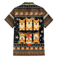Pembroke Welsh Corgi Dog Christmas Family Matching Tank Maxi Dress and Hawaiian Shirt Xmas Holiday Patterns - Wonder Print Shop