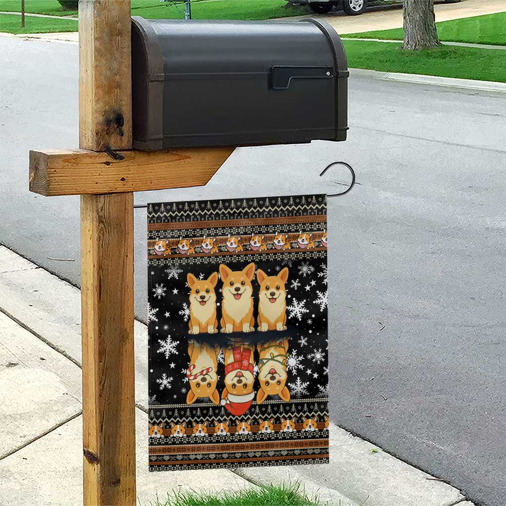 Pembroke Welsh Corgi Dog Christmas Garden Flag Xmas Holiday Patterns - Wonder Print Shop