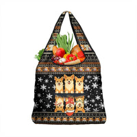 Pembroke Welsh Corgi Dog Christmas Grocery Bag Xmas Holiday Patterns - Wonder Print Shop