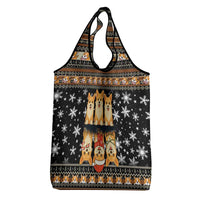 Pembroke Welsh Corgi Dog Christmas Grocery Bag Xmas Holiday Patterns - Wonder Print Shop