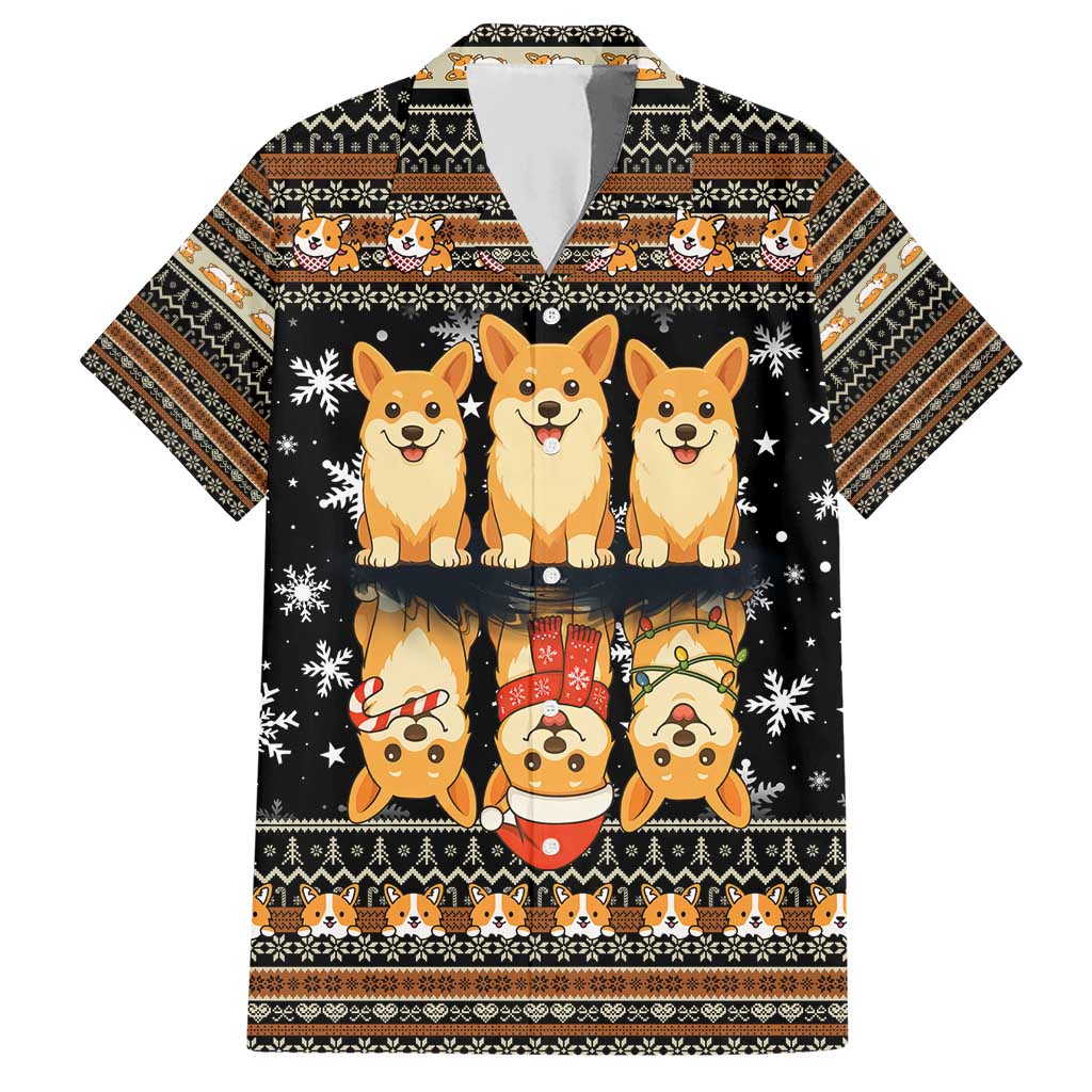 Pembroke Welsh Corgi Dog Christmas Hawaiian Shirt Xmas Holiday Patterns - Wonder Print Shop