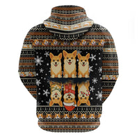 Pembroke Welsh Corgi Dog Christmas Hoodie Xmas Holiday Patterns - Wonder Print Shop