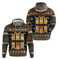 Pembroke Welsh Corgi Dog Christmas Hoodie Xmas Holiday Patterns - Wonder Print Shop