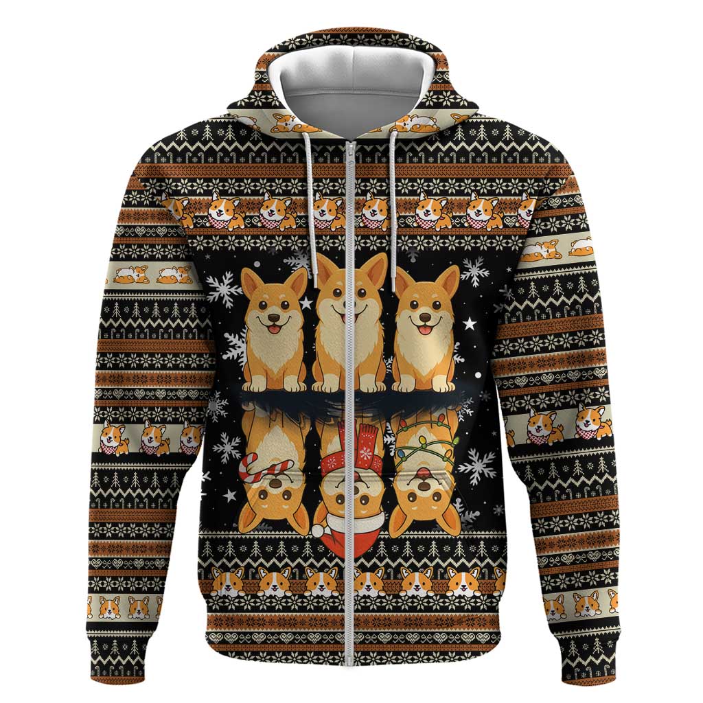 Pembroke Welsh Corgi Dog Christmas Hoodie Xmas Holiday Patterns - Wonder Print Shop