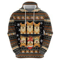 Pembroke Welsh Corgi Dog Christmas Hoodie Xmas Holiday Patterns - Wonder Print Shop
