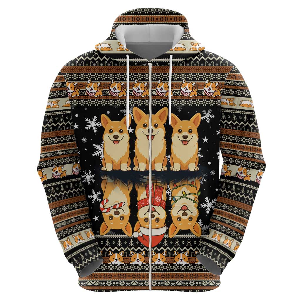 Pembroke Welsh Corgi Dog Christmas Hoodie Xmas Holiday Patterns - Wonder Print Shop