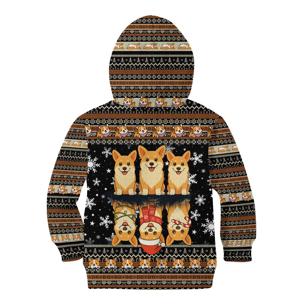 Pembroke Welsh Corgi Dog Christmas Kid Hoodie Xmas Holiday Patterns - Wonder Print Shop