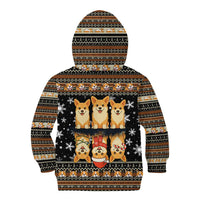 Pembroke Welsh Corgi Dog Christmas Kid Hoodie Xmas Holiday Patterns - Wonder Print Shop