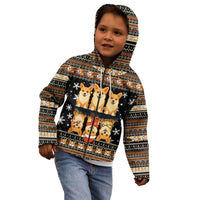 Pembroke Welsh Corgi Dog Christmas Kid Hoodie Xmas Holiday Patterns - Wonder Print Shop