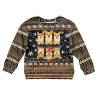 Pembroke Welsh Corgi Dog Christmas Kid Ugly Christmas Sweater Xmas Holiday Patterns - Wonder Print Shop