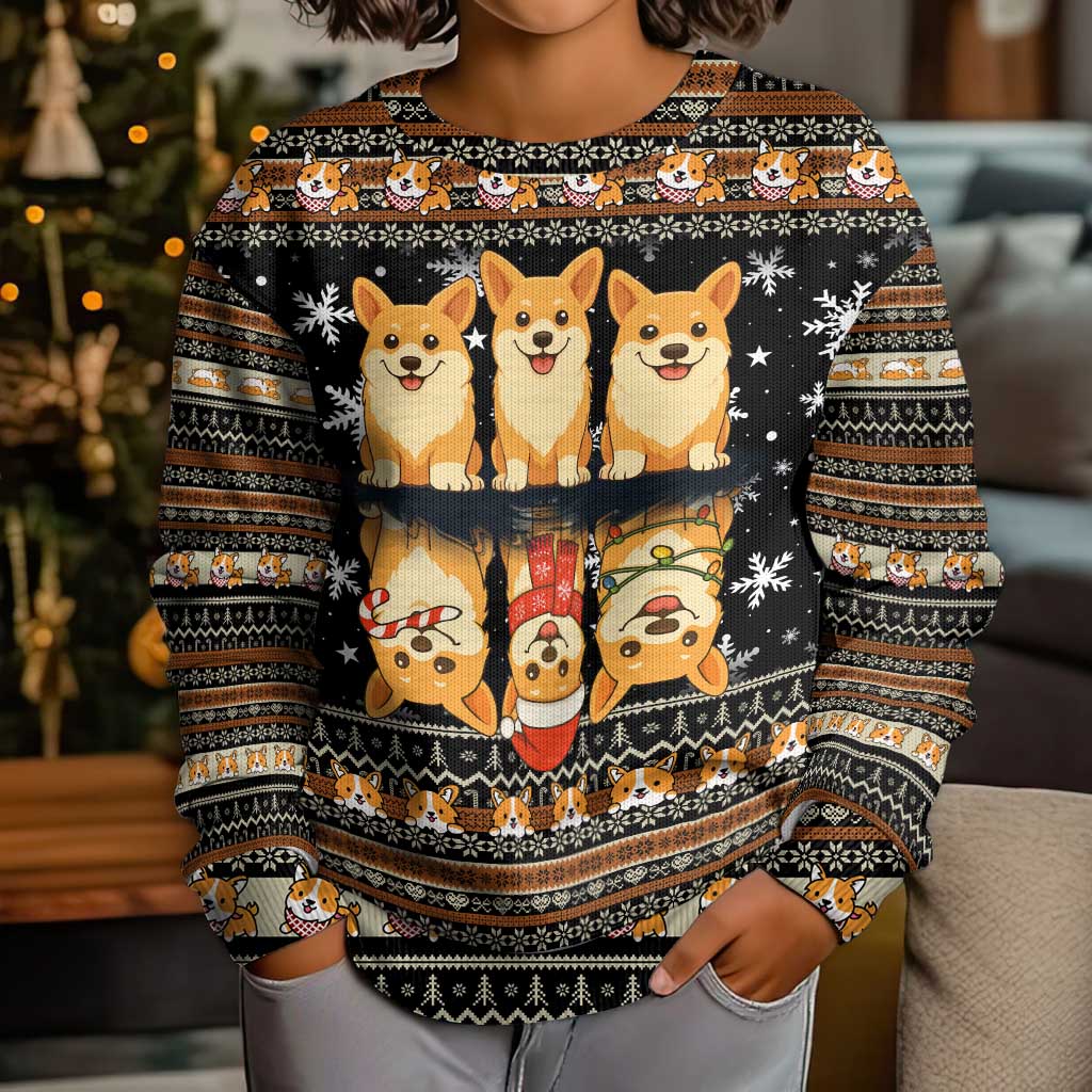 Pembroke Welsh Corgi Dog Christmas Kid Ugly Christmas Sweater Xmas Holiday Patterns - Wonder Print Shop