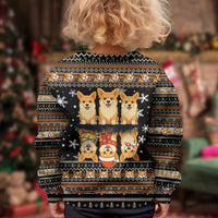 Pembroke Welsh Corgi Dog Christmas Kid Ugly Christmas Sweater Xmas Holiday Patterns - Wonder Print Shop