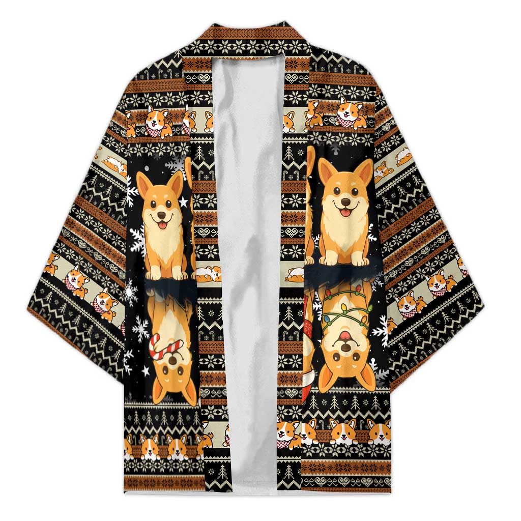 Pembroke Welsh Corgi Dog Christmas Kimono Xmas Holiday Patterns - Wonder Print Shop
