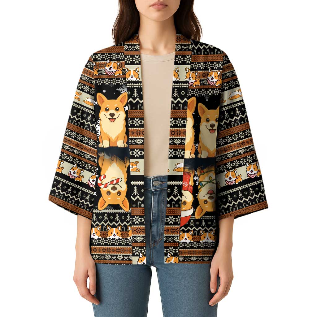 Pembroke Welsh Corgi Dog Christmas Kimono Xmas Holiday Patterns - Wonder Print Shop
