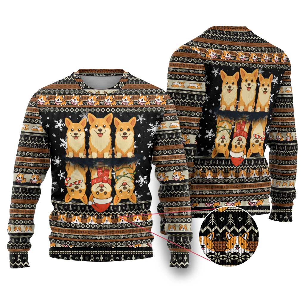 Pembroke Welsh Corgi Dog Christmas Ugly Christmas Sweater Xmas Holiday Patterns - Wonder Print Shop