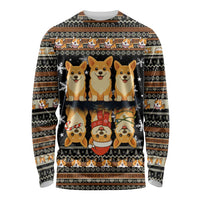 Pembroke Welsh Corgi Dog Christmas Long Sleeve Shirt Xmas Holiday Patterns - Wonder Print Shop