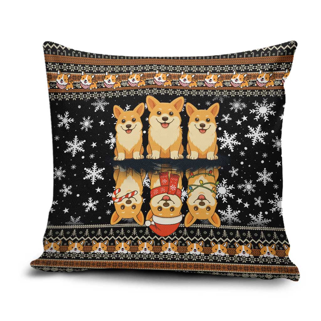 Pembroke Welsh Corgi Dog Christmas Pillow Cover Xmas Holiday Patterns - Wonder Print Shop