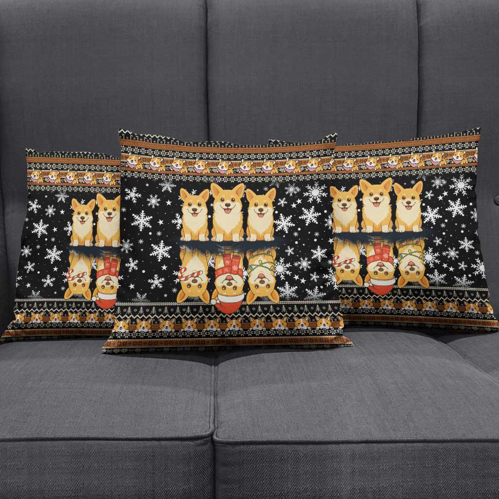 Pembroke Welsh Corgi Dog Christmas Pillow Cover Xmas Holiday Patterns - Wonder Print Shop
