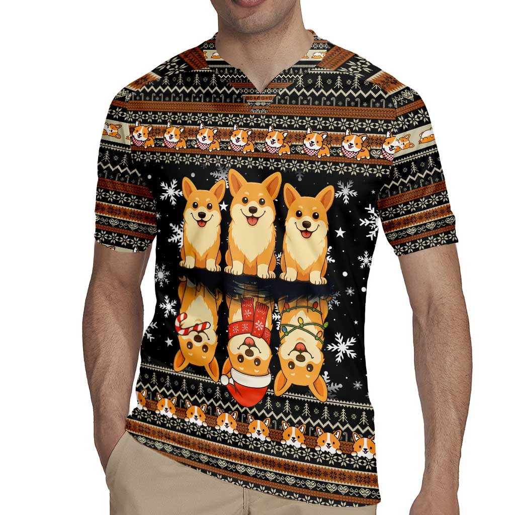 Pembroke Welsh Corgi Dog Christmas Rugby Jersey Xmas Holiday Patterns - Wonder Print Shop