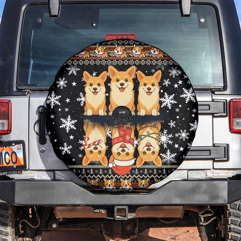 Pembroke Welsh Corgi Dog Christmas Spare Tire Cover Xmas Holiday Patterns - Wonder Print Shop