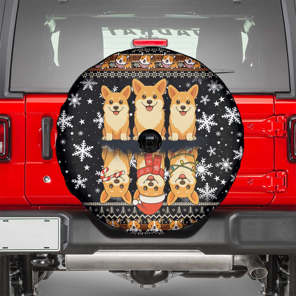 Pembroke Welsh Corgi Dog Christmas Spare Tire Cover Xmas Holiday Patterns - Wonder Print Shop