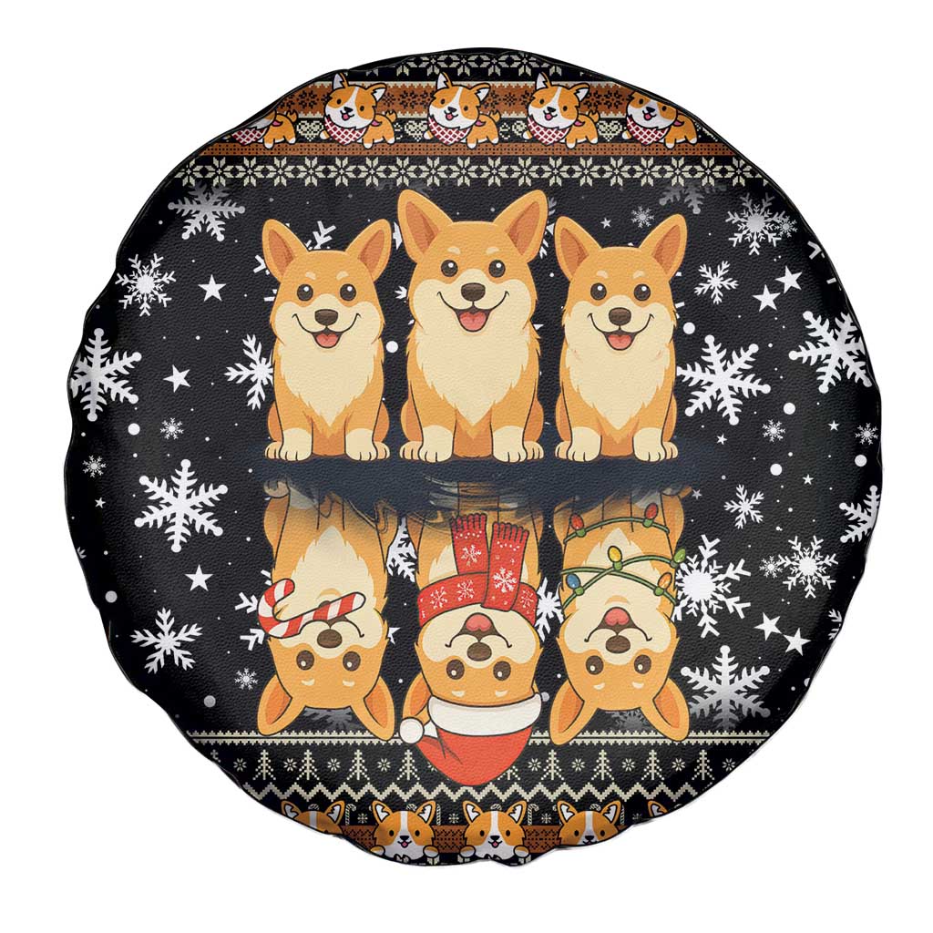 Pembroke Welsh Corgi Dog Christmas Spare Tire Cover Xmas Holiday Patterns - Wonder Print Shop