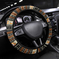 Pembroke Welsh Corgi Dog Christmas Steering Wheel Cover Xmas Holiday Patterns - Wonder Print Shop