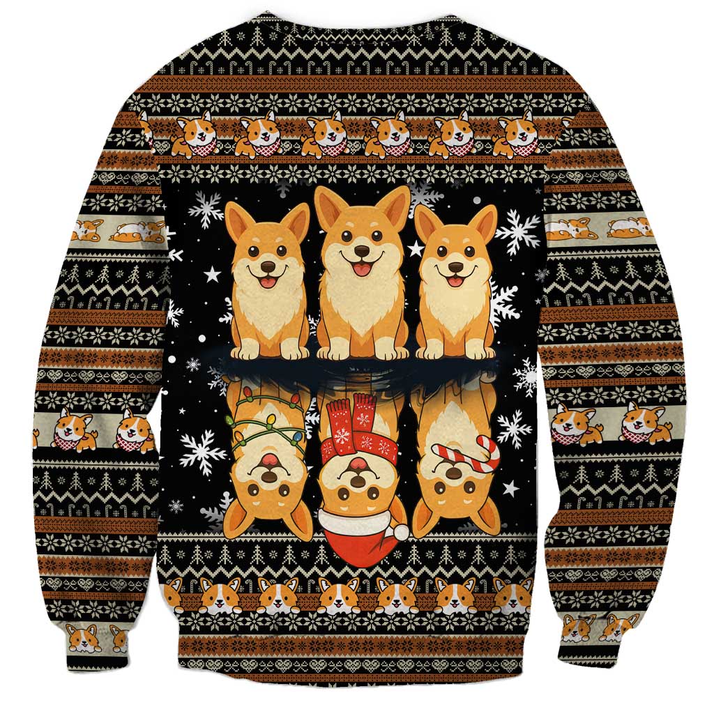 Pembroke Welsh Corgi Dog Christmas Sweatshirt Xmas Holiday Patterns - Wonder Print Shop