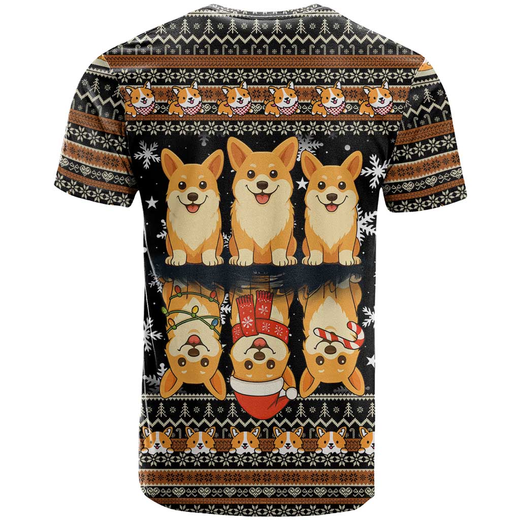 Pembroke Welsh Corgi Dog Christmas T Shirt Xmas Holiday Patterns - Wonder Print Shop