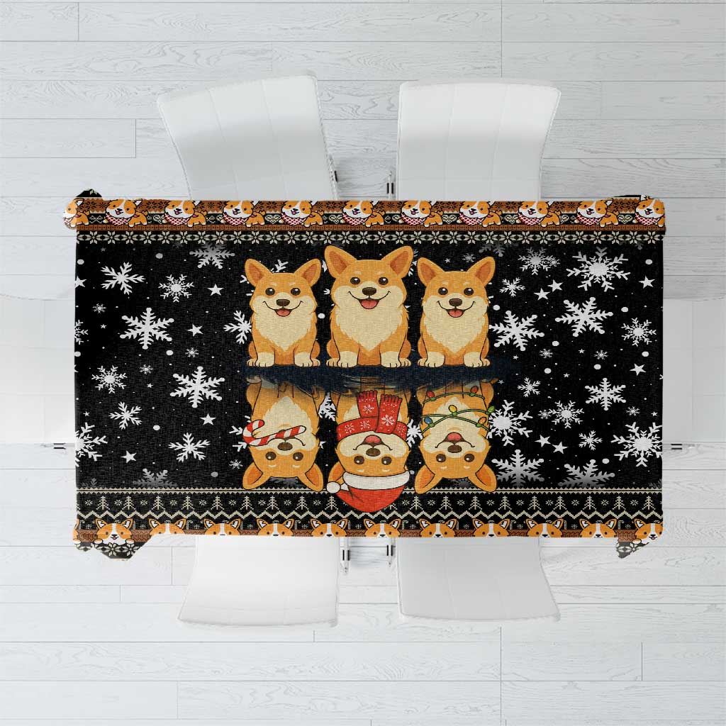 Pembroke Welsh Corgi Dog Christmas Tablecloth Xmas Holiday Patterns - Wonder Print Shop