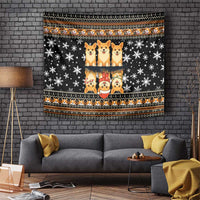 Pembroke Welsh Corgi Dog Christmas Tapestry Xmas Holiday Patterns - Wonder Print Shop