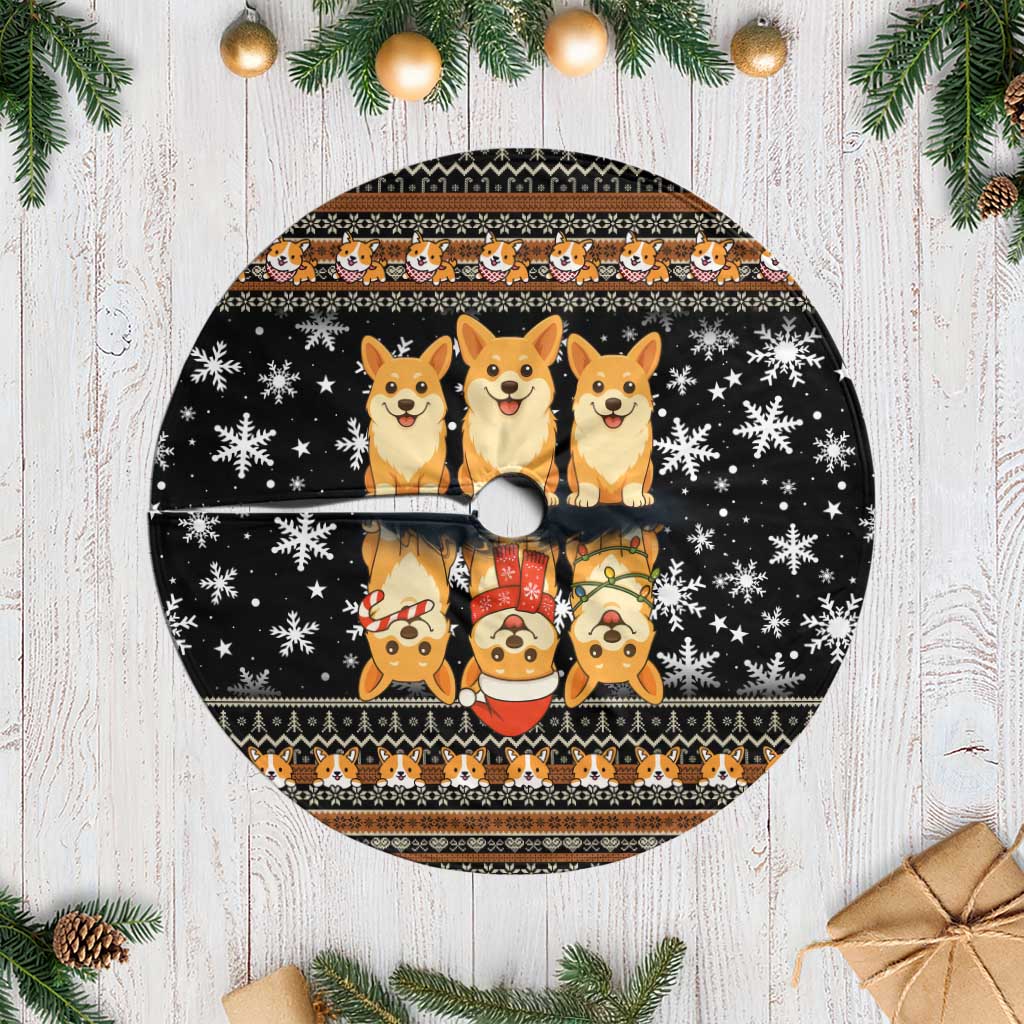 Pembroke Welsh Corgi Dog Christmas Tree Skirt Xmas Holiday Patterns - Wonder Print Shop