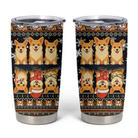 Pembroke Welsh Corgi Dog Christmas Tumbler Cup Xmas Holiday Patterns - Wonder Print Shop