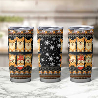 Pembroke Welsh Corgi Dog Christmas Tumbler Cup Xmas Holiday Patterns - Wonder Print Shop
