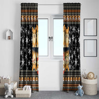Pembroke Welsh Corgi Dog Christmas Window Curtain Xmas Holiday Patterns - Wonder Print Shop