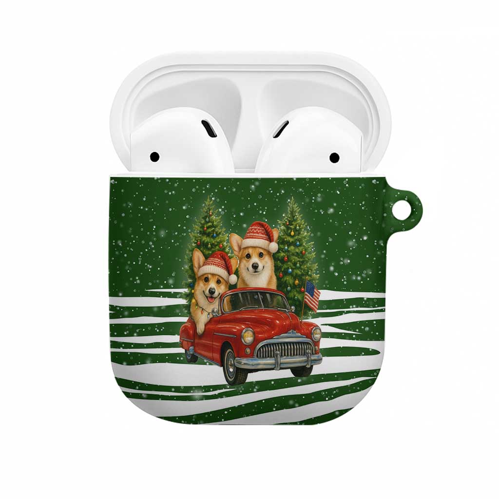 Pembroke Welsh Corgi Dog Xmas Christmas AirPods Case Xmas Holiday Patterns - Wonder Print Shop
