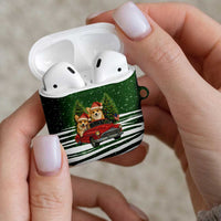 Pembroke Welsh Corgi Dog Xmas Christmas AirPods Case Xmas Holiday Patterns - Wonder Print Shop