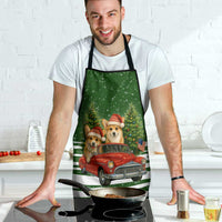 Pembroke Welsh Corgi Dog Xmas Christmas Apron Xmas Holiday Patterns - Wonder Print Shop