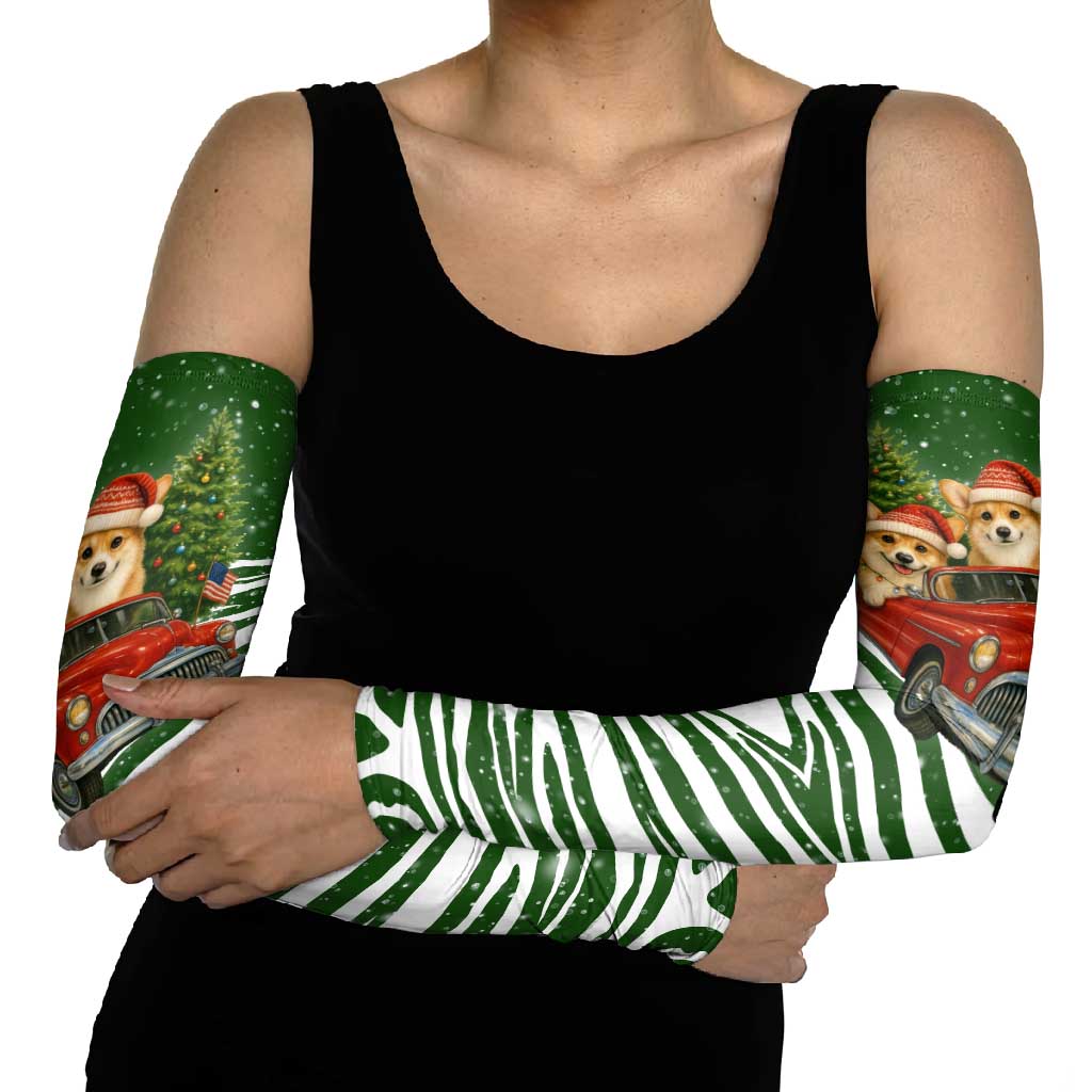 Pembroke Welsh Corgi Dog Xmas Christmas Arm Sleeves Xmas Holiday Patterns - Wonder Print Shop