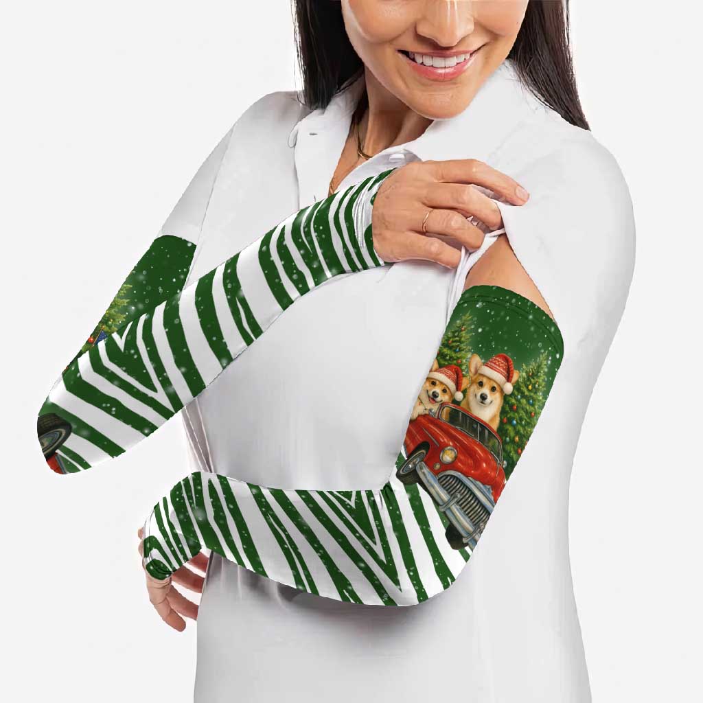 Pembroke Welsh Corgi Dog Xmas Christmas Arm Sleeves Xmas Holiday Patterns - Wonder Print Shop