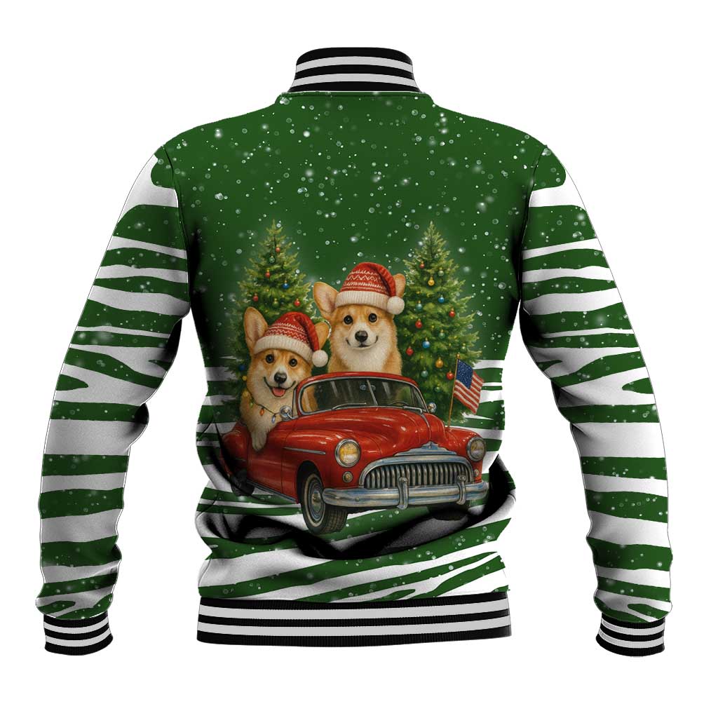 Pembroke Welsh Corgi Dog Xmas Christmas Baseball Jacket Xmas Holiday Patterns - Wonder Print Shop