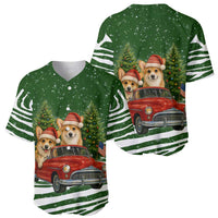 Pembroke Welsh Corgi Dog Xmas Christmas Baseball Jersey Xmas Holiday Patterns - Wonder Print Shop