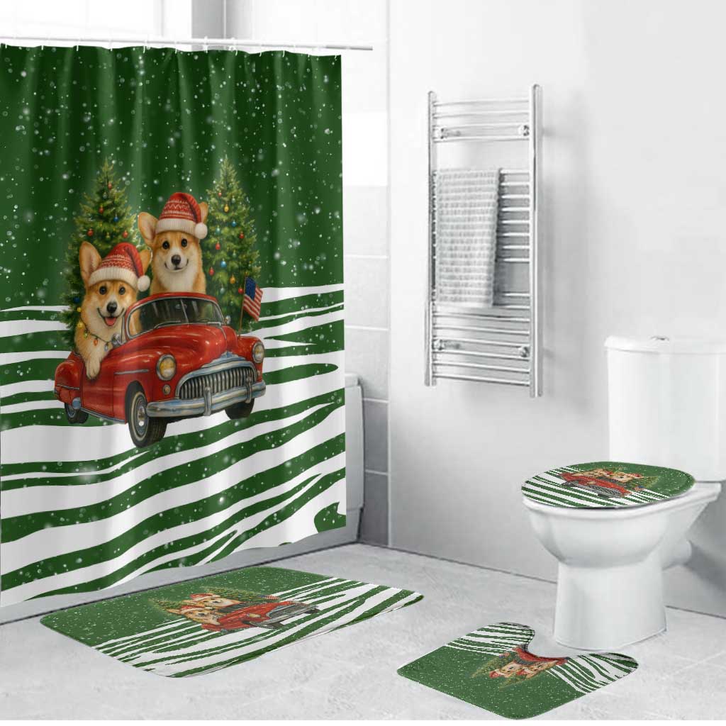 Pembroke Welsh Corgi Dog Xmas Christmas Bathroom Set Xmas Holiday Patterns - Wonder Print Shop