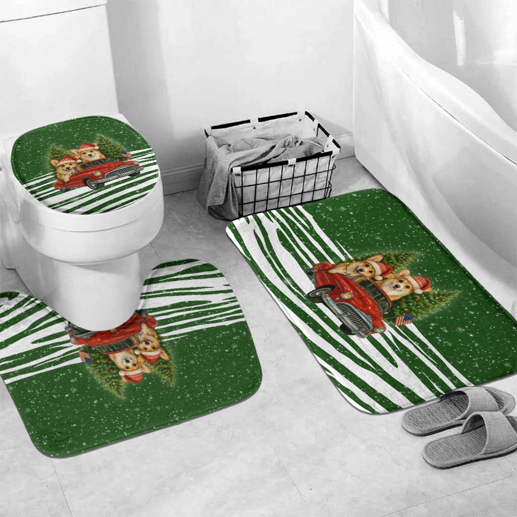 Pembroke Welsh Corgi Dog Xmas Christmas Bathroom Set Xmas Holiday Patterns - Wonder Print Shop