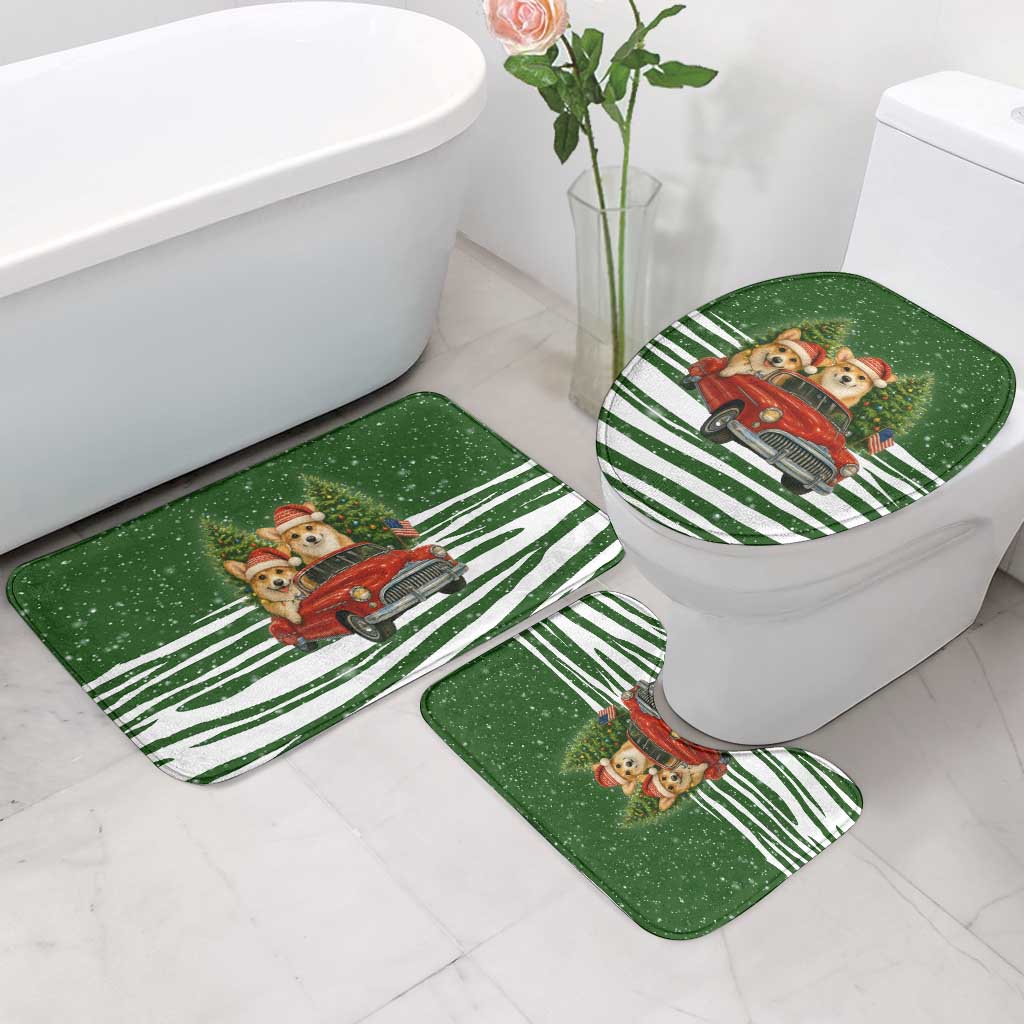 Pembroke Welsh Corgi Dog Xmas Christmas Bathroom Set Xmas Holiday Patterns - Wonder Print Shop