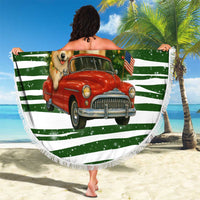 Pembroke Welsh Corgi Dog Xmas Christmas Beach Blanket Xmas Holiday Patterns - Wonder Print Shop