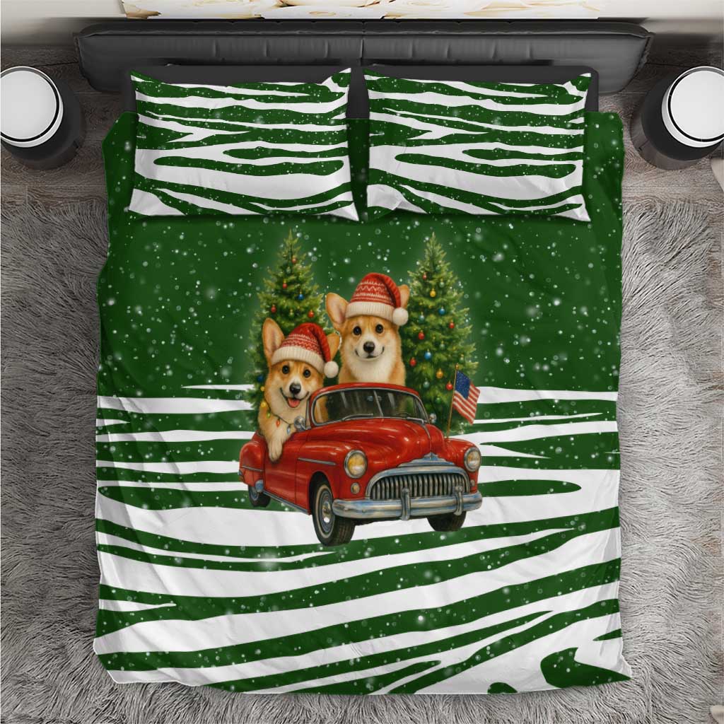 Pembroke Welsh Corgi Dog Xmas Christmas Bedding Set Xmas Holiday Patterns - Wonder Print Shop