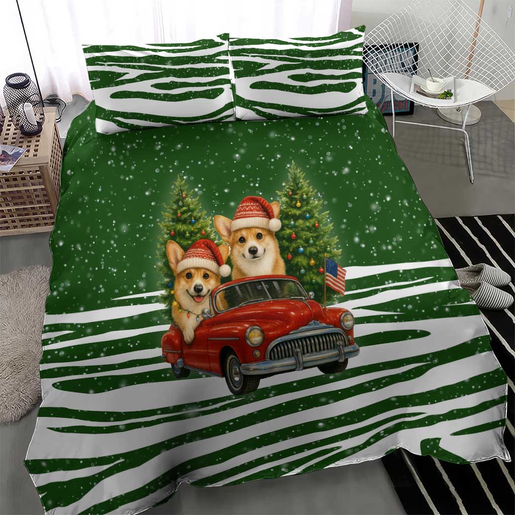 Pembroke Welsh Corgi Dog Xmas Christmas Bedding Set Xmas Holiday Patterns - Wonder Print Shop