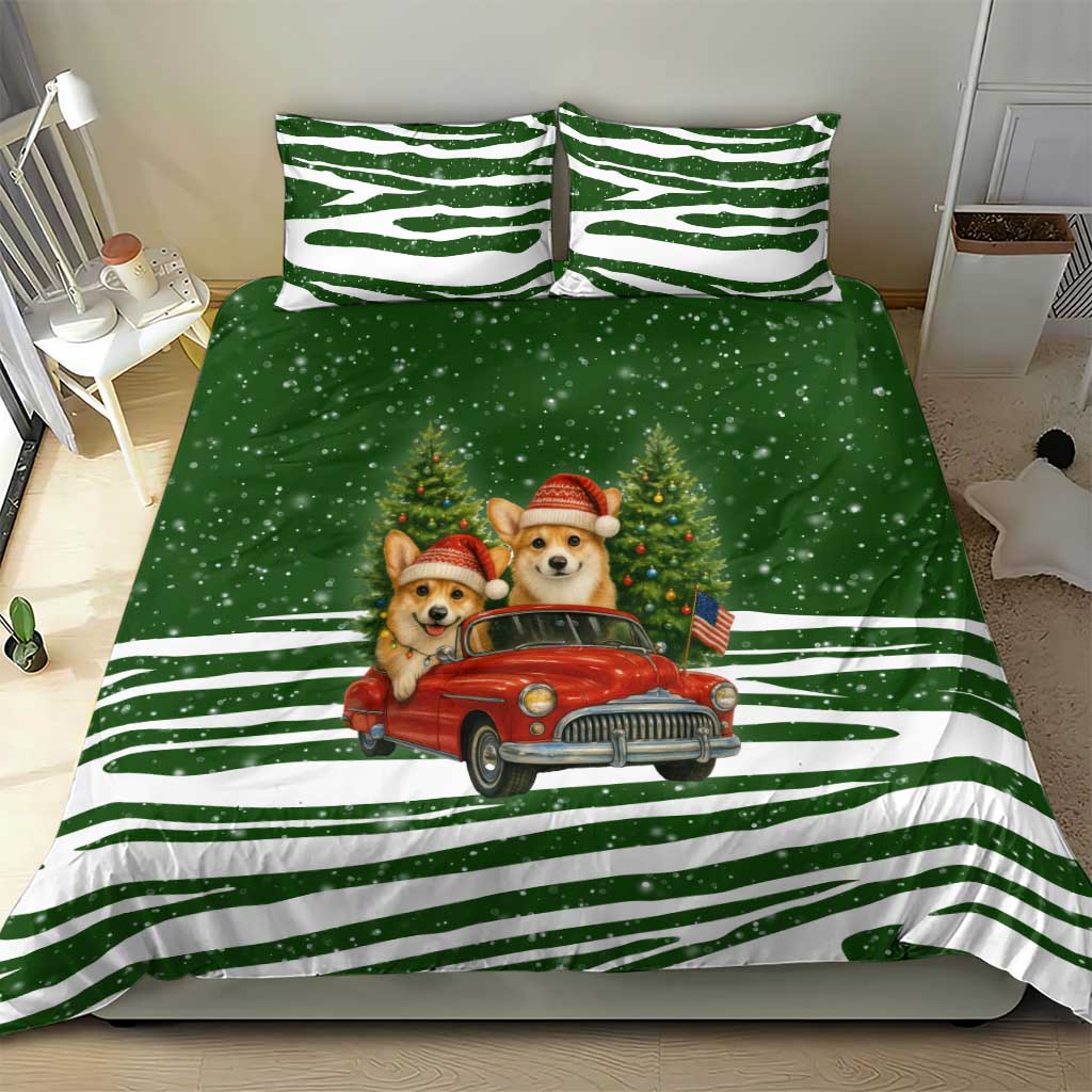 Pembroke Welsh Corgi Dog Xmas Christmas Bedding Set Xmas Holiday Patterns - Wonder Print Shop