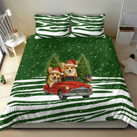 Pembroke Welsh Corgi Dog Xmas Christmas Bedding Set Xmas Holiday Patterns - Wonder Print Shop